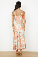 Erdzeichen Maxikleid Orange
