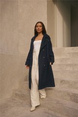 Taylah Trench Coat Denim