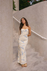 Strandclub Maxikleid Creme