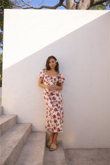 Rosalie Midikleid Rosa