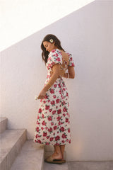Rosalie Midikleid Rosa