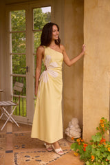 Pina Colada One-Shoulder Maxikleid