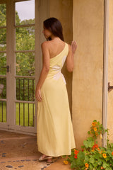 Pina Colada One-Shoulder Maxikleid