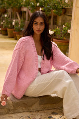 Sherbert Strickjacke Rosa