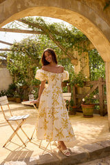 Guten Morgen Miss Maxi Kleid Gelb