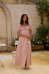 Luminous Dreams Florales Maxikleid Rosa
