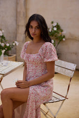 Luminous Dreams Florales Maxikleid Rosa