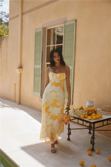 Golden Hour Maxikleid Gelb