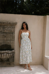 Ellie Elights Maxi Dress Green