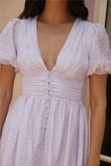 Maxikleid „Busy Bee“ in Lila