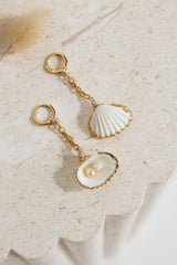 18k vergoldete Hidden Meaning Ohrringe Gold