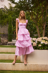 Fonder Moments Maxikleid Rosa