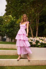 Fonder Moments Maxikleid Rosa