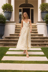 Painted Skies Maxi Dress Yellow