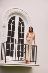 Liebes Delilah Maxikleid Gelb
