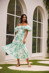 Guten Morgen Miss Maxi Kleid Grün