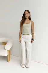BASE Everyday Staple Tanktop Salbeigrün