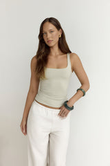 BASE Everyday Staple Tanktop Salbeigrün