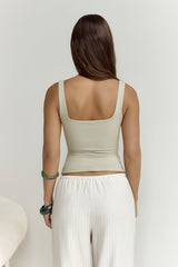 BASE Everyday Staple Tanktop Salbeigrün