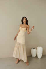 Just Right Mesh Maxikleid Gelb