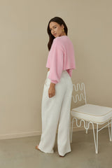 Cloud Nine Fluffy Cardigan Rosa