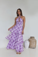 Lover And Dreamer Neckholder Maxikleid Flieder