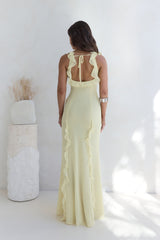 All Night Affair Maxikleid Gelb