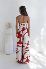 Arlette Neckholder-Jumpsuit Arlette Rot