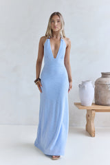 Adano Maxikleid Blau