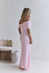 Sea And Selfies schulterfreies Maxikleid Pink