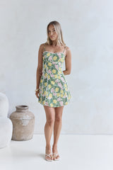 Sweet Citrine Mini Dress Green