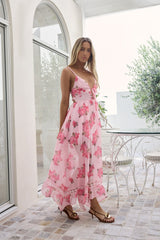 Moment With Me Maxikleid Rosa