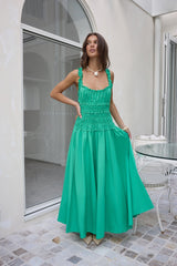 One Way Ticket Maxi-Kleid Grün