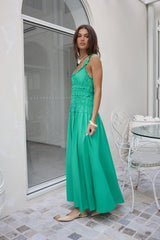 One Way Ticket Maxi-Kleid Grün