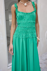 One Way Ticket Maxi-Kleid Grün
