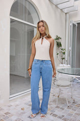 Neckholder-Top "Sandy Skies" Beige