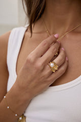 Aufmerksamkeit ist deine Ring Gold