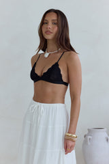 Luvella Lace Bralette Black