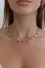 Kaleidoscopic Necklace Gold