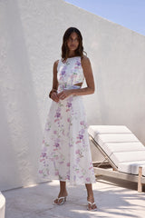 Blooming Lily Maxikleid Weiß