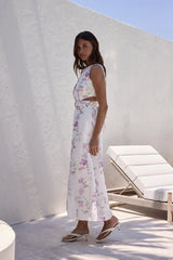 Blooming Lily Maxikleid Weiß