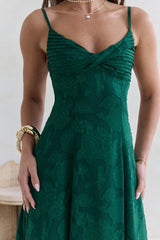 Habita Maxi-Kleid Waldgrün