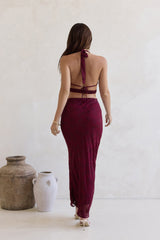 She's The Flame Maxirock Weinrot
