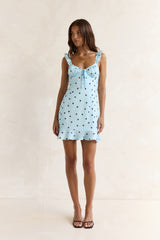 Holding Me Close Mini Dress Blue