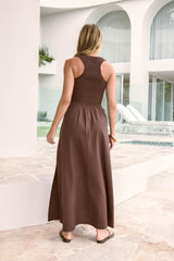 Maxikleid Love Is Timeless Braun