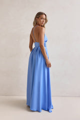 Geheime Spaziergänge Maxikleid Blau