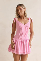Heatwave Kiss Minikleid Rosa