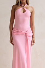 Lost In Dreams Netz-Maxikleid Pink
