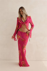 Soft Island Dreams Maxi Skirt Pink
