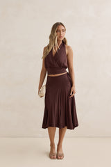 Dreamy Shores Neckholder-Top Braun